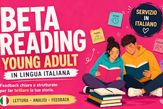 beta read your ya novel and provide structured feedback
