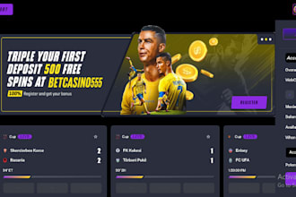 develop a custom sportsbook website including multiple games