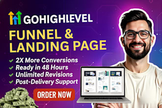 build gohighlevel funnel, gohighlevel landing page