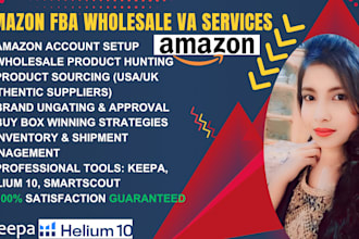 be your amazon fba wholesale virtual assistant