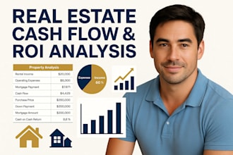 real estate cash flow, ROI analysis for rental, airbnb properties