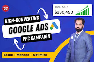 setup and manage google ads campaign, ppc campaign, search engine marketing