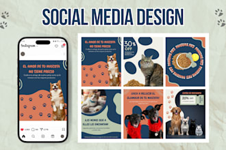 design creative custom social media posts for instagram