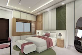 interior design and 3d render your kids bed room