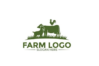 do modern farm logo design