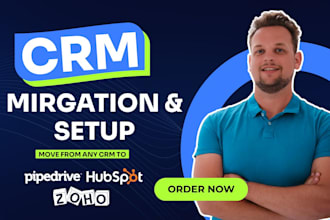 safely migrate your CRM to pipedrive, hubspot or zoho