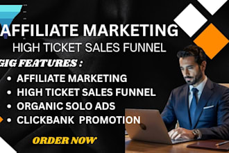 do high ticket sales funnel affiliate marketing USA solo ads campaign clickbank