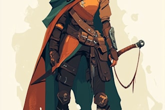 draw 2d character or 2d game character