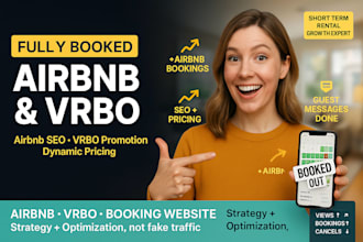 boost airbnb bookings with airbnb seo, vrbo promotion, short term rental