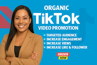 promote tiktok video organically