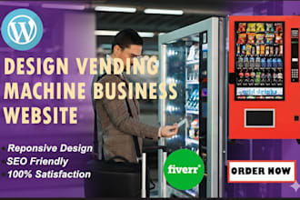 create a modern and responsive vending machine website