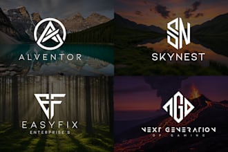 do modern minimalist luxury logo design with brand identity