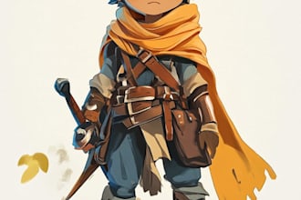 draw 2d game character or 2d game character