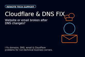 fix your cloudflare, dns and email issues