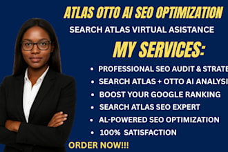 provide search atlas SEO audit, keyword research, and ranking optimization
