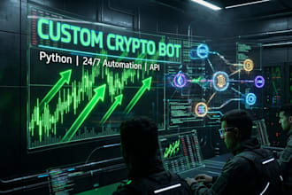 develop a custom crypto trading bot, sniper bot, or arbitrage bot