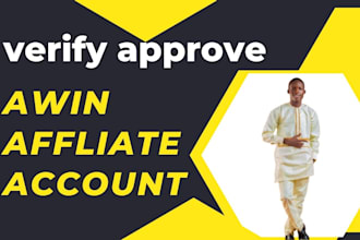create a verified awin affliate account and set up
