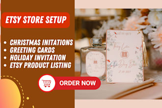 etsy store setup invitations cards etsy product listing greeting cards invites