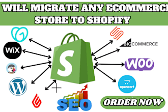migrate transfer wix woocommerce bigcommerce opencart magento website to shopify