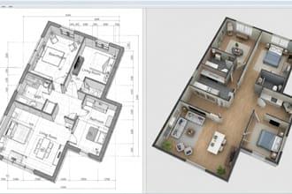 design 2d 3d floor plan and blueprint using chief architect