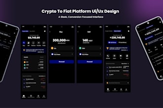 design a modern crypto or web3 mobile app ui ux