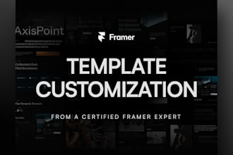 fix, edit, and customize your framer website template