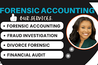 do divorce forensic accounting, fraud investigation, financial audit analysis