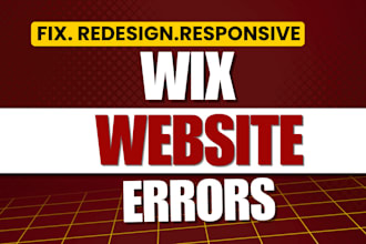 fix your wix website errors, layout and mobile issues