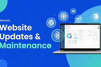 update, fix, maintain your website wordpress, shopify, wix