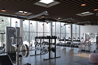 do 3d cgi unreal engine climbing gyms, fitness centers, hot yoga pilate studio