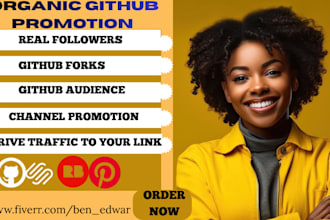 do github organic promotion to gain stars increase followers traffic engagement