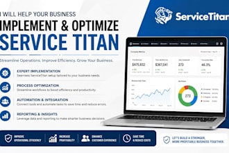 help your business implement and optimize service titan, servicetitan