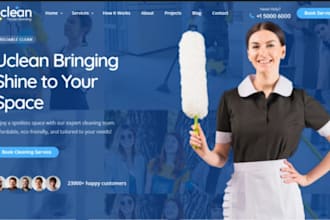 design cleaning services website residential cleaning janitorial services websit