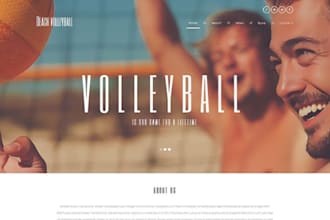 design squarespace volleyball club website, instructor training court website