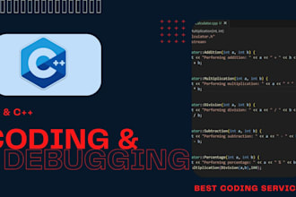 code and debug c and c double plus programs for you