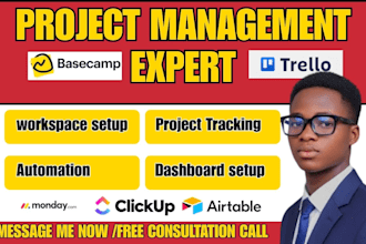 do monday com airtable automation quickbase basecamp clickup project management