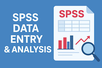 do spss data entry, cleaning, and analysis for your research