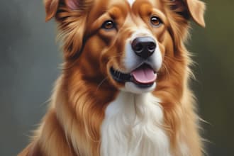 do realistic custom pet portrait digital oil painting gift