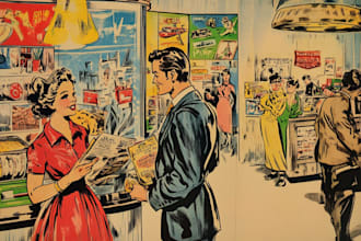 draw a illustration in comic style