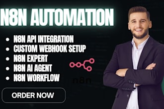 n8n workflow n8n automation n8n ai agent api integration n8n voice agent expert
