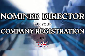 provide nominee director services for UK company