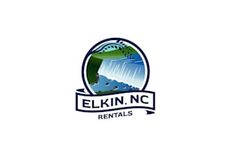 made monogram custom logo for cabin vacation rental