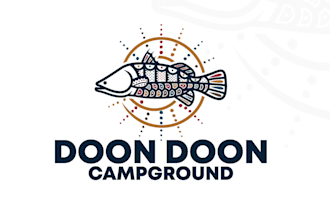 design best quality amazing campground logo