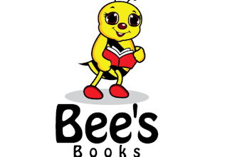 design bee bookseller kid mascot logo