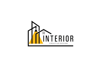 do unique architectural, interior and home furnishing logo design