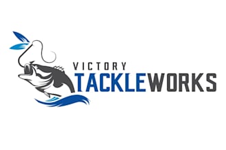 design attractive fishing tackle company logo