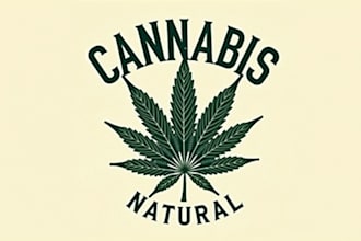 create beautiful cannabis leaf logo design