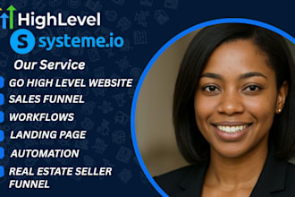 build gohighlevel real estate funnel landing page clickfunnels and workflows