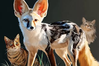 create a realistic animal drawing for you
