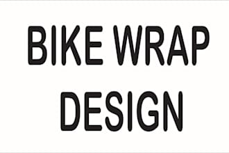 create street bike , sports bike and bike wrap design